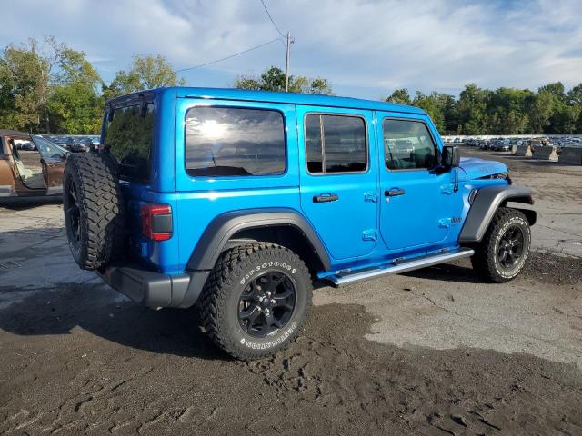 1C4HJXDN3NW271475 - 2022 JEEP WRANGLER UNLIMITED SPORT 蓝色 照片 3