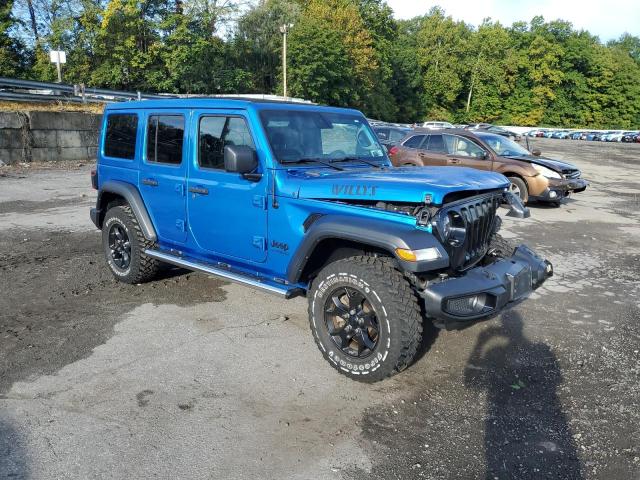 1C4HJXDN3NW271475 - 2022 JEEP WRANGLER UNLIMITED SPORT 蓝色 照片 4