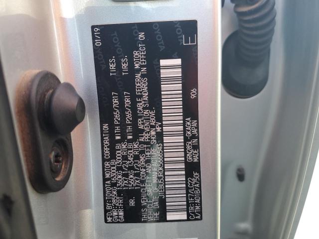 JTEBU5JR0K5666543 - 2019 TOYOTA 4RUNNER SR5/SR5 PREMIUM თეთრი ფოტო 14