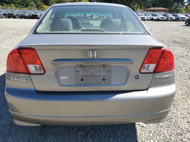 JHMES96675S005416 - 2005 HONDA CIVIC HYBRID SILVER photo 6