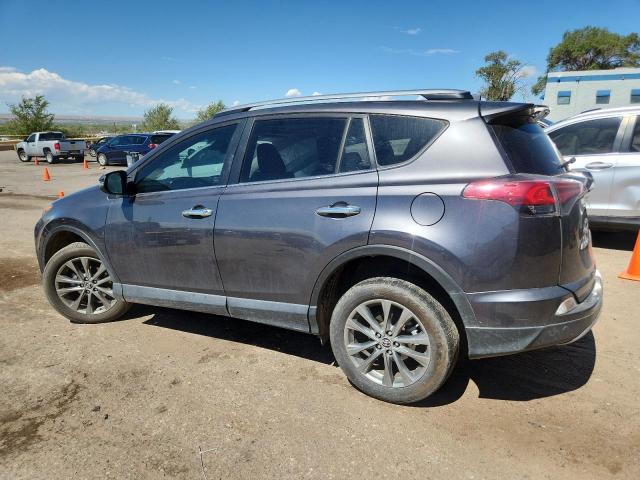 JTMYFREV9JJ201322 - 2018 TOYOTA RAV4 LIMITED ნაცრისფერი ფოტო 2