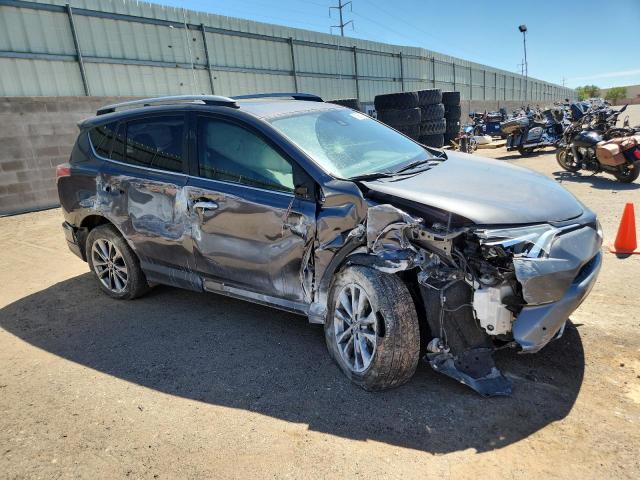 JTMYFREV9JJ201322 - 2018 TOYOTA RAV4 LIMITED ნაცრისფერი ფოტო 4