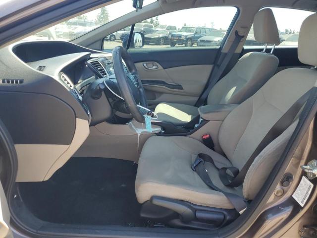 2HGFB2F5XDH514945 - 2013 HONDA CIVIC LX ყავისფერი ფოტო 7