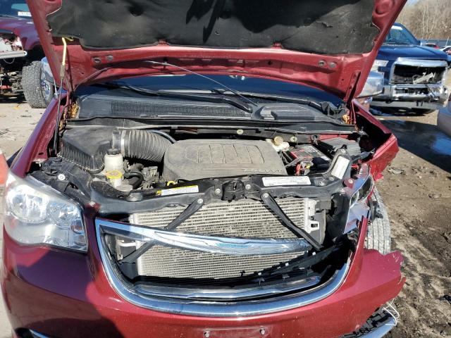 2C4RC1CGXCR362280 - 2012 CHRYSLER TOWN & COU TOURING L MAROON photo 12