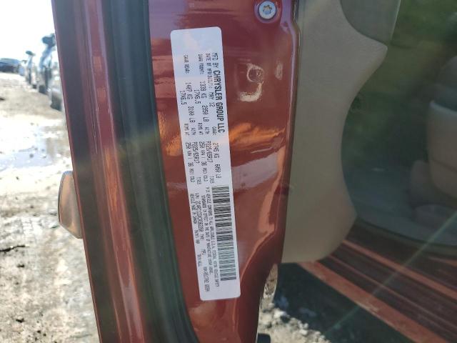 2C4RC1CGXCR362280 - 2012 CHRYSLER TOWN & COU TOURING L MAROON photo 13