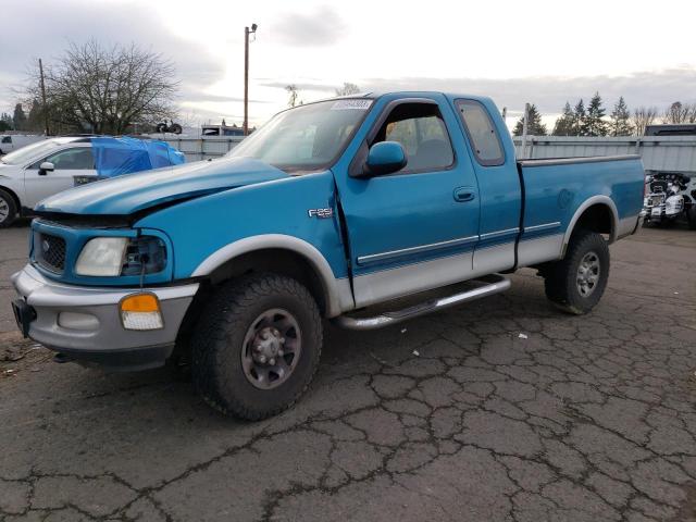 1FTFX28L0VKD51387 - 1997 FORD F250 TURQUOISE photo 1