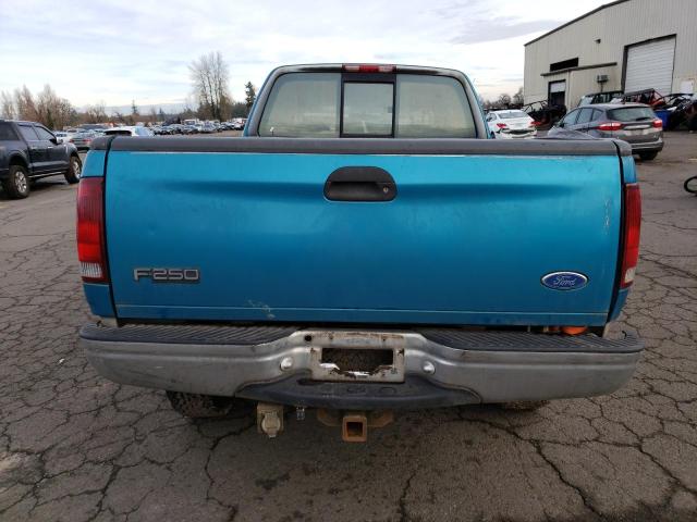 1FTFX28L0VKD51387 - 1997 FORD F250 TURQUOISE photo 6