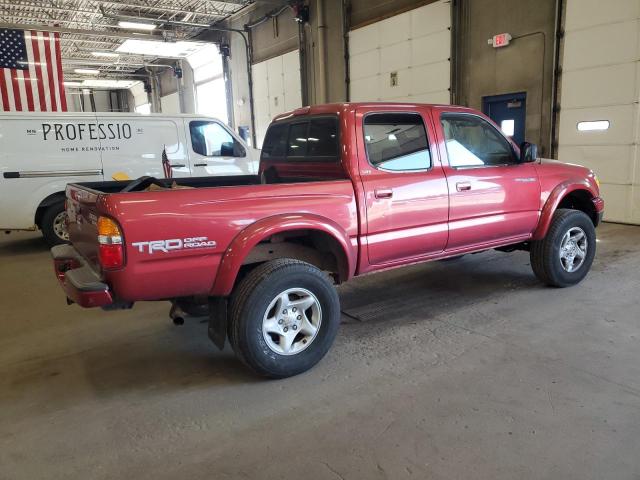 5TEHN72N72Z099053 - 2002 TOYOTA TACOMA DOUBLE CAB 红色 照片 3