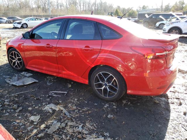 1FADP3F2XFL371753 - 2015 FORD FOCUS SE RED photo 2