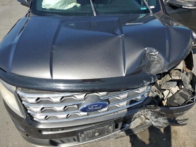 1FM5K8F82HGC69398 - 2017 FORD EXPLORER LIMITED CHARCOAL photo 12