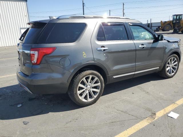 1FM5K8F82HGC69398 - 2017 FORD EXPLORER LIMITED CHARCOAL photo 3