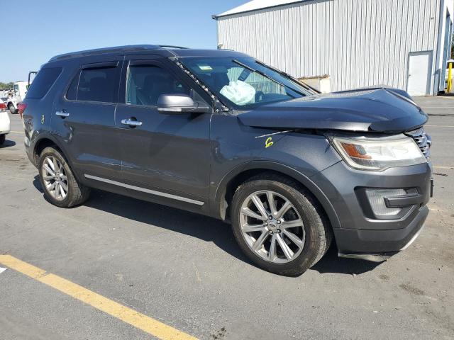 1FM5K8F82HGC69398 - 2017 FORD EXPLORER LIMITED CHARCOAL photo 4