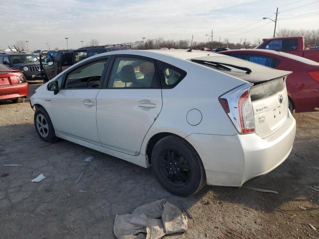 JTDKN3DU8E1746481 - 2014 TOYOTA PRIUS WHITE photo 2