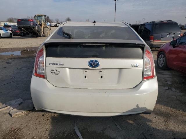 JTDKN3DU8E1746481 - 2014 TOYOTA PRIUS WHITE photo 6