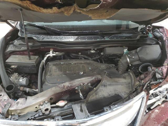 5FRYD4H47FB010345 - 2015 ACURA MDX TECHNOLOGY BURGUNDY photo 12