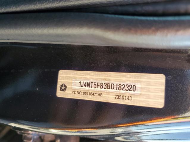 1J4NT5FB3BD182320 - 2011 JEEP COMPASS LIMITED BLACK photo 12