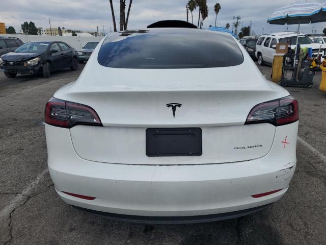 5YJ3E1EB8NF348006 - 2022 TESLA MODEL 3 أبيض صورة 6