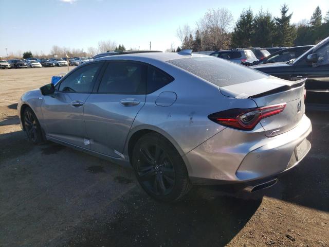 19UUB6F51MA801460 - 2021 ACURA TLX TECH A SILVER photo 2