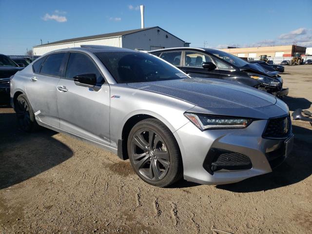 19UUB6F51MA801460 - 2021 ACURA TLX TECH A SILVER photo 4