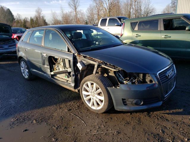 WAUHE78PX9A017987 - 2009 AUDI A3 2.0T GRAY photo 4