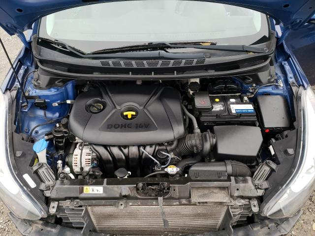 5NPDH4AE2FH591083 - 2015 HYUNDAI ELANTRA SE BLUE photo 11