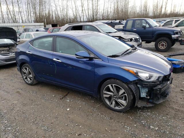 5NPDH4AE2FH591083 - 2015 HYUNDAI ELANTRA SE BLUE photo 4