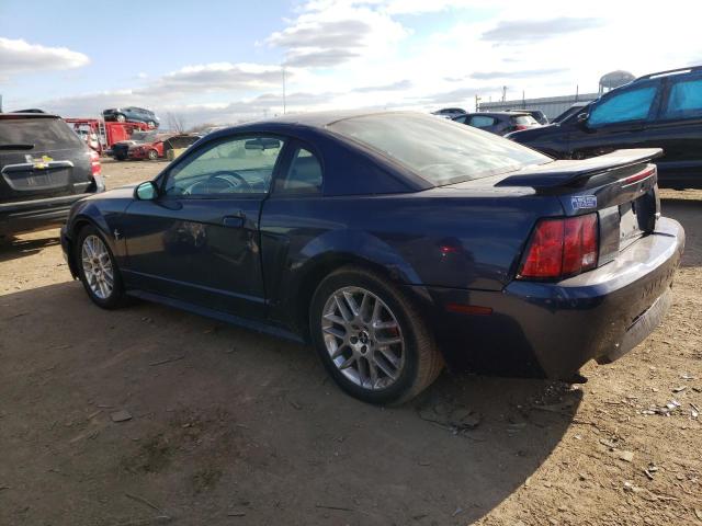 1FAFP40451F262746 - 2001 FORD MUSTANG BLUE photo 2