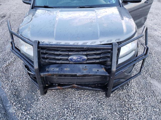1FM5K8AT3GGB12912 - 2016 FORD EXPLORER POLICE INTERCEPTOR Մոխրագույն լուսանկար 12