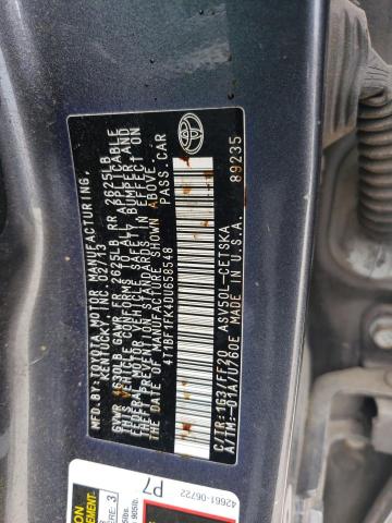 4T1BF1FK4DU658548 - 2013 TOYOTA CAMRY L GRAY photo 13