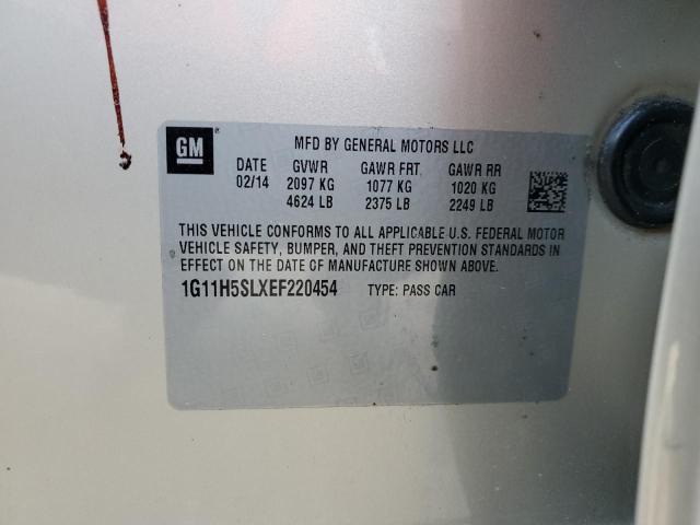 1G11H5SLXEF220454 - 2014 CHEVROLET MALIBU LTZ ბეჟი ფოტო 12