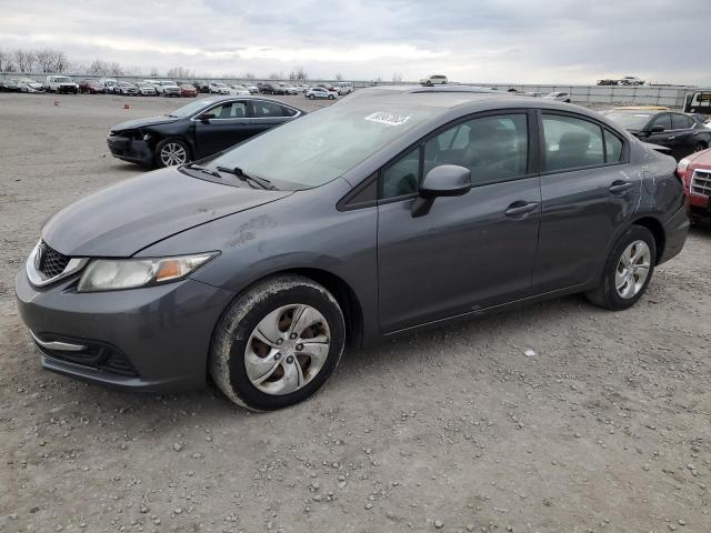 19XFB2F50DE054026 - 2013 HONDA CIVIC LX GRAY photo 1