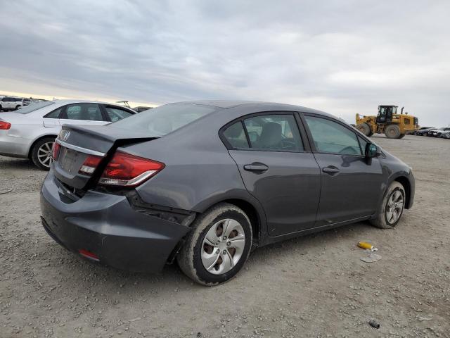 19XFB2F50DE054026 - 2013 HONDA CIVIC LX GRAY photo 3