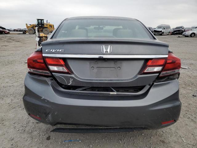 19XFB2F50DE054026 - 2013 HONDA CIVIC LX GRAY photo 6