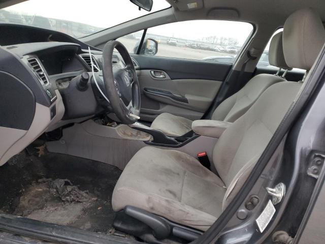 19XFB2F50DE054026 - 2013 HONDA CIVIC LX GRAY photo 7