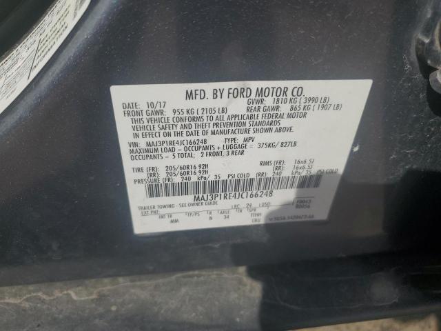 MAJ3P1RE4JC166248 - 2018 FORD ECOSPORT S Boz foto 13