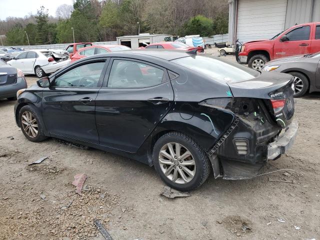 5NPDH4AEXEH539523 - 2014 HYUNDAI ELANTRA SE BLACK photo 2