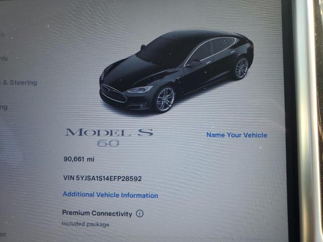 5YJSA1S14EFP28592 - 2014 TESLA MODEL S Սև լուսանկար 9