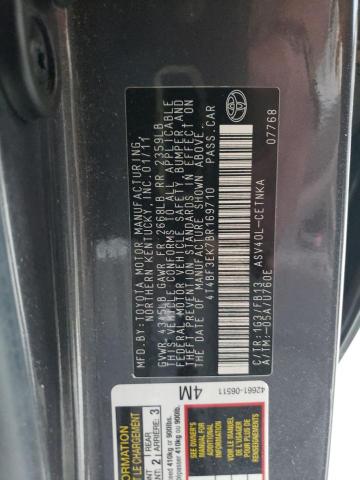 4T4BF3EK7BR169710 - 2011 TOYOTA CAMRY BASE Gri fotoğraf 13