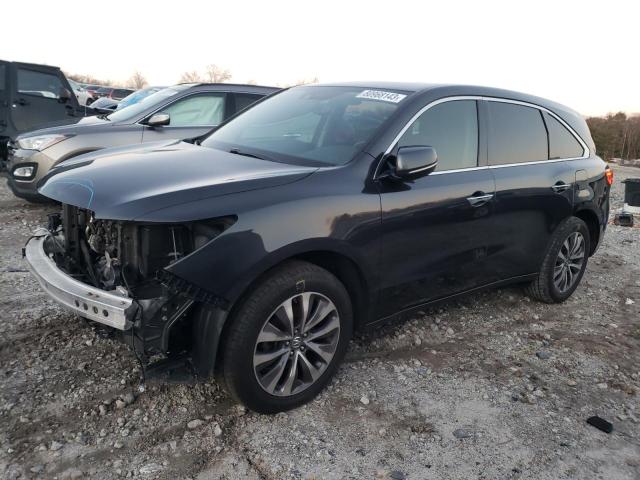 5FRYD4H4XEB013500 - 2014 ACURA MDX TECHNOLOGY GRAY photo 1