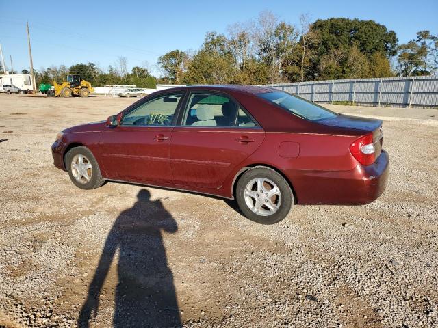 4T1BE32K73U179303 - 2003 TOYOTA CAMRY LE BURGUNDY photo 2