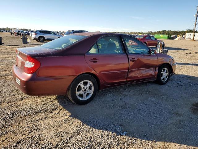 4T1BE32K73U179303 - 2003 TOYOTA CAMRY LE BURGUNDY photo 3