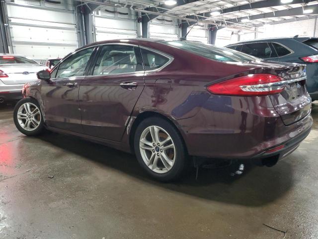 3FA6P0HD1JR280483 - 2018 FORD FUSION SE MAROON photo 2