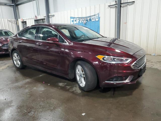 3FA6P0HD1JR280483 - 2018 FORD FUSION SE MAROON photo 4