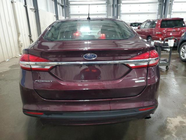 3FA6P0HD1JR280483 - 2018 FORD FUSION SE MAROON photo 6