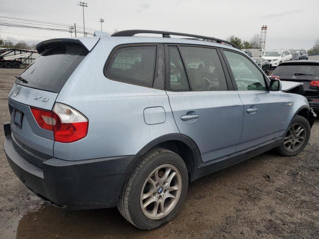 WBXPA73484WC41963 - 2004 BMW X3 2.5I BLUE photo 3