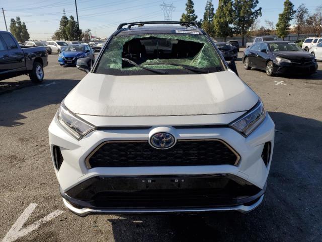 JTMEB3FV6MD013211 - 2021 TOYOTA RAV4 PRIME XSE WHITE photo 5