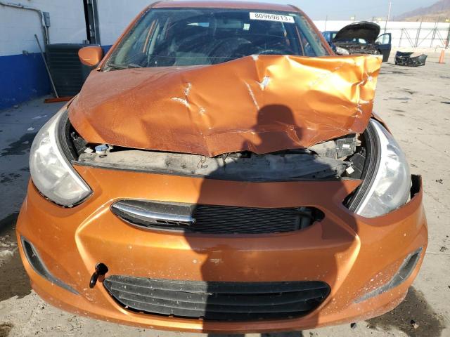 KMHCT5AE3FU232066 - 2015 HYUNDAI ACCENT GS ORANGE photo 5