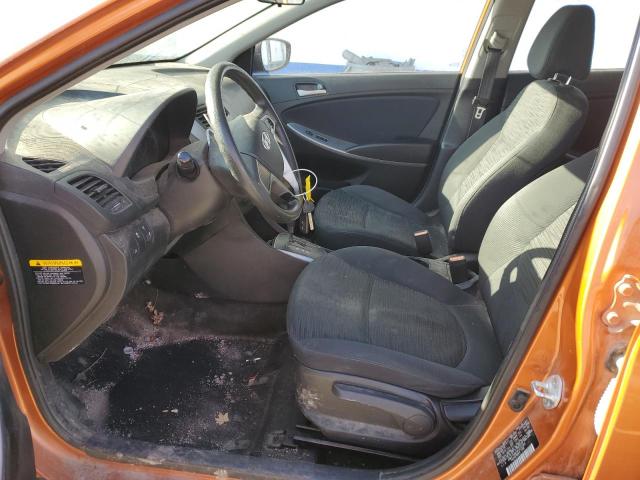 KMHCT5AE3FU232066 - 2015 HYUNDAI ACCENT GS ORANGE photo 7