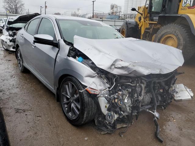 19XFC1F73ME001751 - 2021 HONDA CIVIC EXL ვერცხლისფერი ფოტო 4