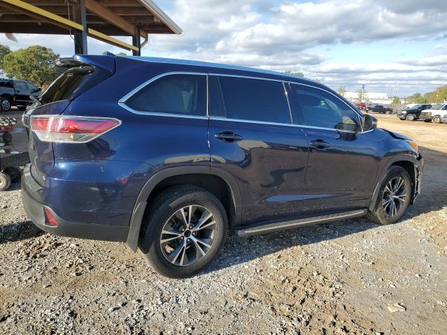 5TDKKRFH7GS122320 - 2016 TOYOTA HIGHLANDER XLE BLUE photo 3